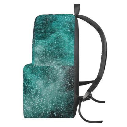 Teal Stardust Galaxy Space Print Backpack