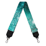 Teal Stardust Galaxy Space Print Bag Strap