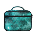 Teal Stardust Galaxy Space Print Briefcase Bible Bag