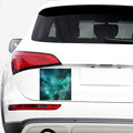Teal Stardust Galaxy Space Print Car Sticker