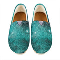 Teal Stardust Galaxy Space Print Casual Shoes