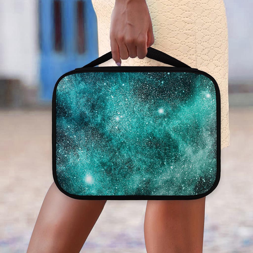 Teal Stardust Galaxy Space Print Classic Bible Case
