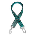 Teal Stardust Galaxy Space Print Dog Seat Belt