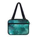 Teal Stardust Galaxy Space Print Double Strap Bible Bag
