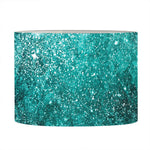 Teal Stardust Galaxy Space Print Drum Lamp Shade