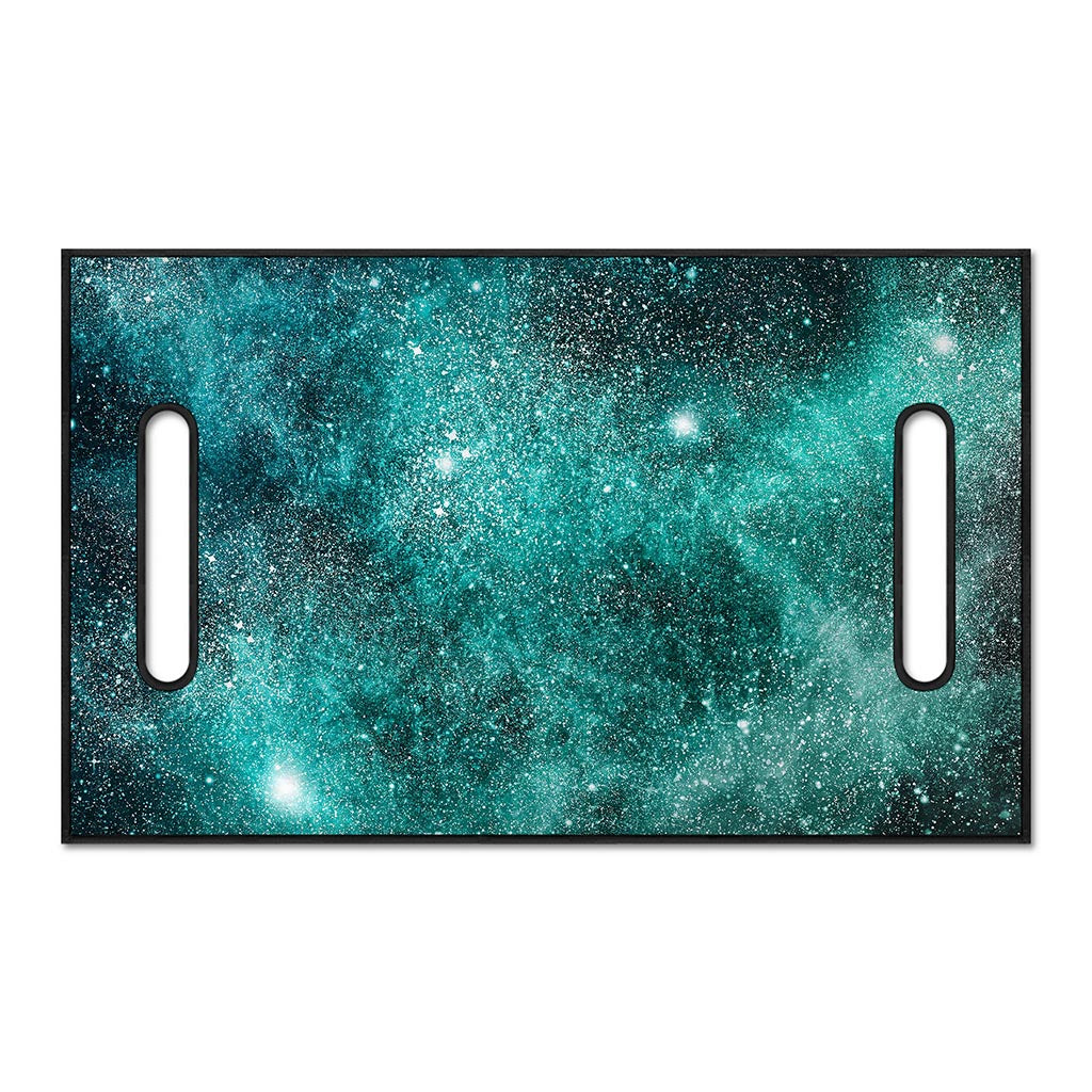 Teal Stardust Galaxy Space Print Golf Cart Seat Cover