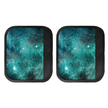 Teal Stardust Galaxy Space Print Handle Covers