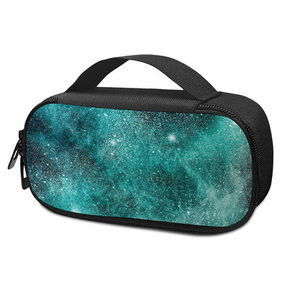 Teal Stardust Galaxy Space Print Insulin Cooler Travel Case