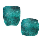 Teal Stardust Galaxy Space Print Office Chair Cover