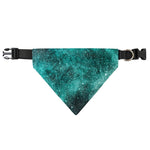 Teal Stardust Galaxy Space Print Over The Collar Dog Bandana