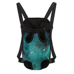 Teal Stardust Galaxy Space Print Pet Carrier Backpack