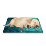 Teal Stardust Galaxy Space Print Pet Cooling Mat Cover