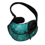 Teal Stardust Galaxy Space Print Pet Sling Carrier