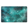 Teal Stardust Galaxy Space Print Polyester Doormat