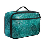 Teal Stardust Galaxy Space Print Portable Lunch Bag