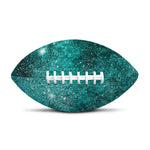 Teal Stardust Galaxy Space Print Rugby Ball