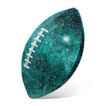 Teal Stardust Galaxy Space Print Rugby Ball