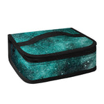 Teal Stardust Galaxy Space Print Small Lunch Bag