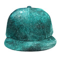 Teal Stardust Galaxy Space Print Snapback Cap