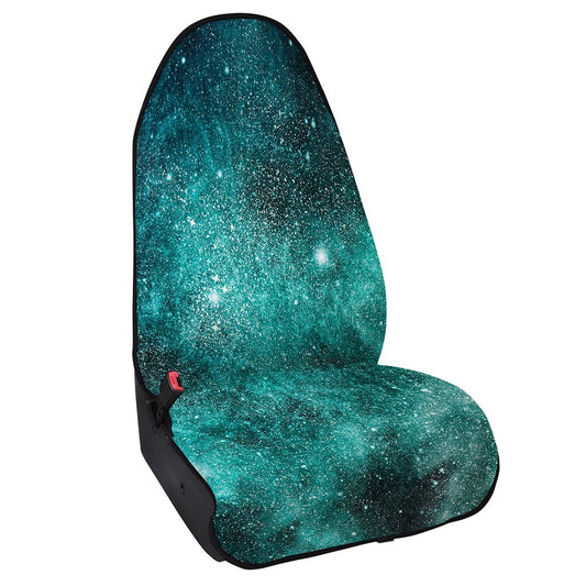 Teal Stardust Galaxy Space Print Waterproof Car Seat Cover