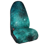 Teal Stardust Galaxy Space Print Waterproof Car Seat Cover