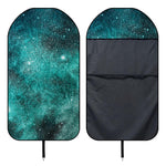 Teal Stardust Galaxy Space Print Waterproof Car Seat Cover