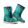 Teal Stardust Galaxy Space Print Winter Boots