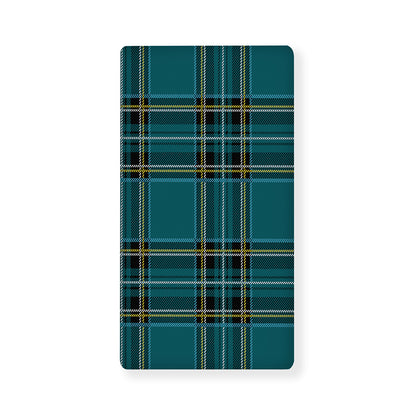 Teal Stewart Tartan Pattern Print Baby Crib Sheet