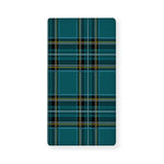Teal Stewart Tartan Pattern Print Baby Crib Sheet