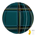 Teal Stewart Tartan Pattern Print Basketball