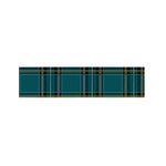 Teal Stewart Tartan Pattern Print Bed Runner