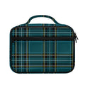 Teal Stewart Tartan Pattern Print Briefcase Bible Bag