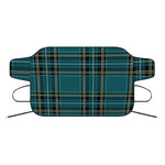 Teal Stewart Tartan Pattern Print Car Windshield Snow Cover