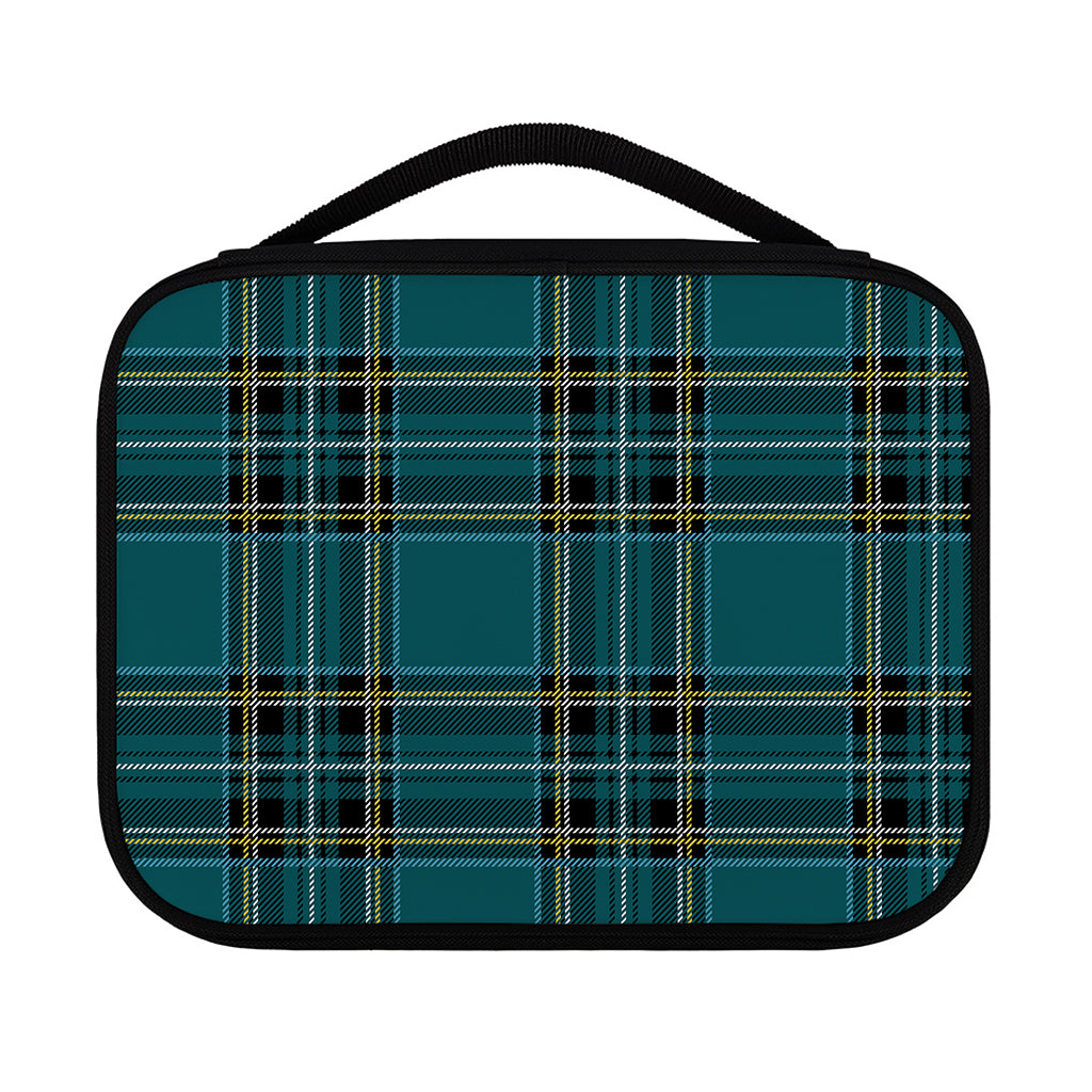 Teal Stewart Tartan Pattern Print Classic Bible Case