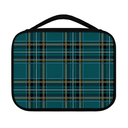 Teal Stewart Tartan Pattern Print Classic Bible Case