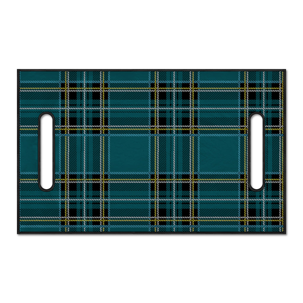 Teal Stewart Tartan Pattern Print Golf Cart Seat Cover