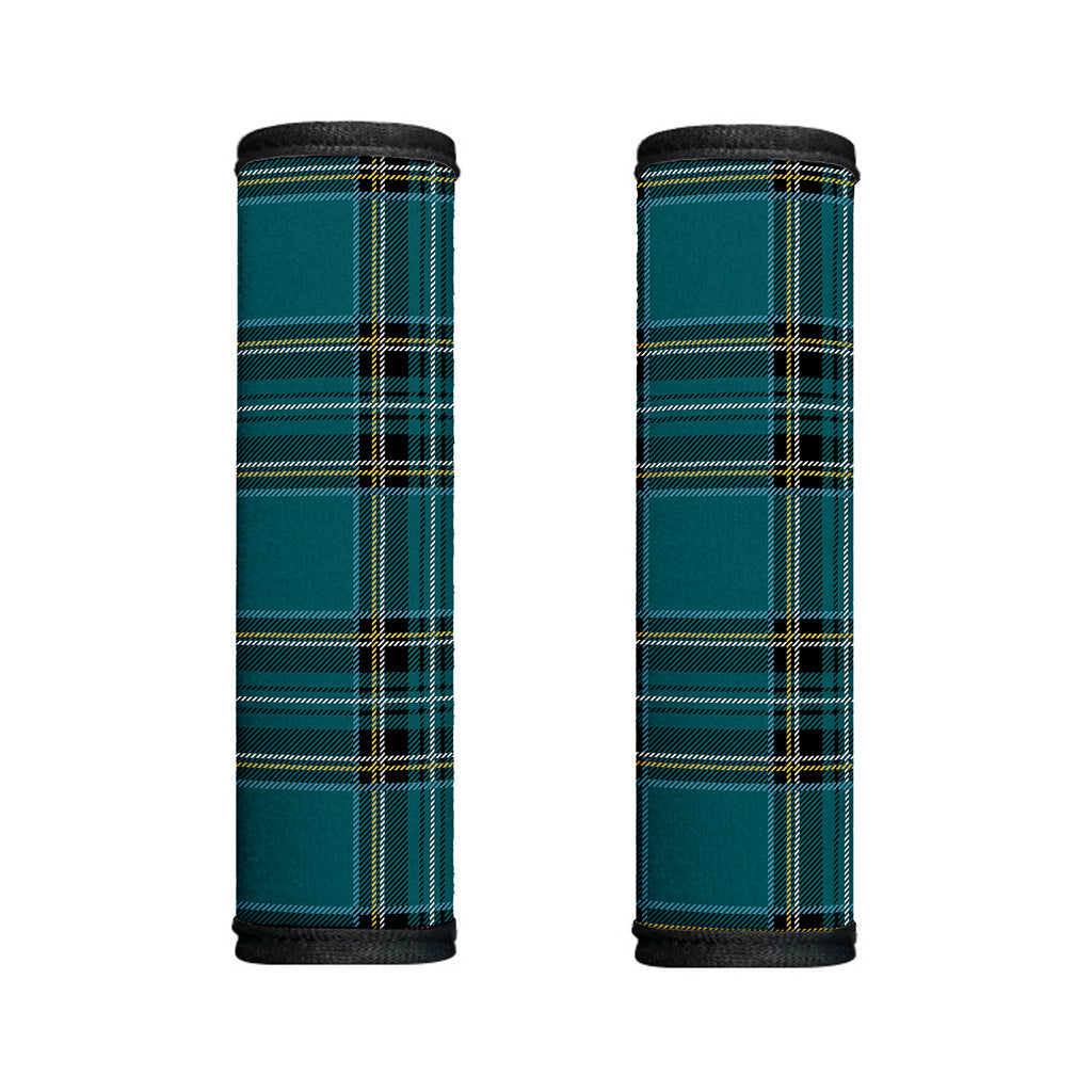 Teal Stewart Tartan Pattern Print Handle Covers