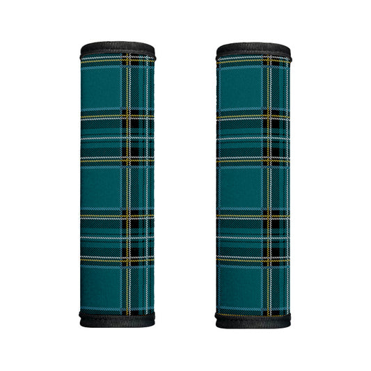 Teal Stewart Tartan Pattern Print Handle Covers