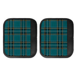 Teal Stewart Tartan Pattern Print Handle Covers