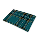 Teal Stewart Tartan Pattern Print Pet Cooling Mat Cover