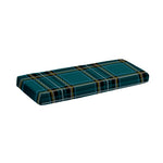 Teal Stewart Tartan Pattern Print Piano Keyboard Cover