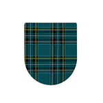 Teal Stewart Tartan Pattern Print Toilet Lid Cover