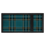 Teal Stewart Tartan Pattern Print Trifold Wallet