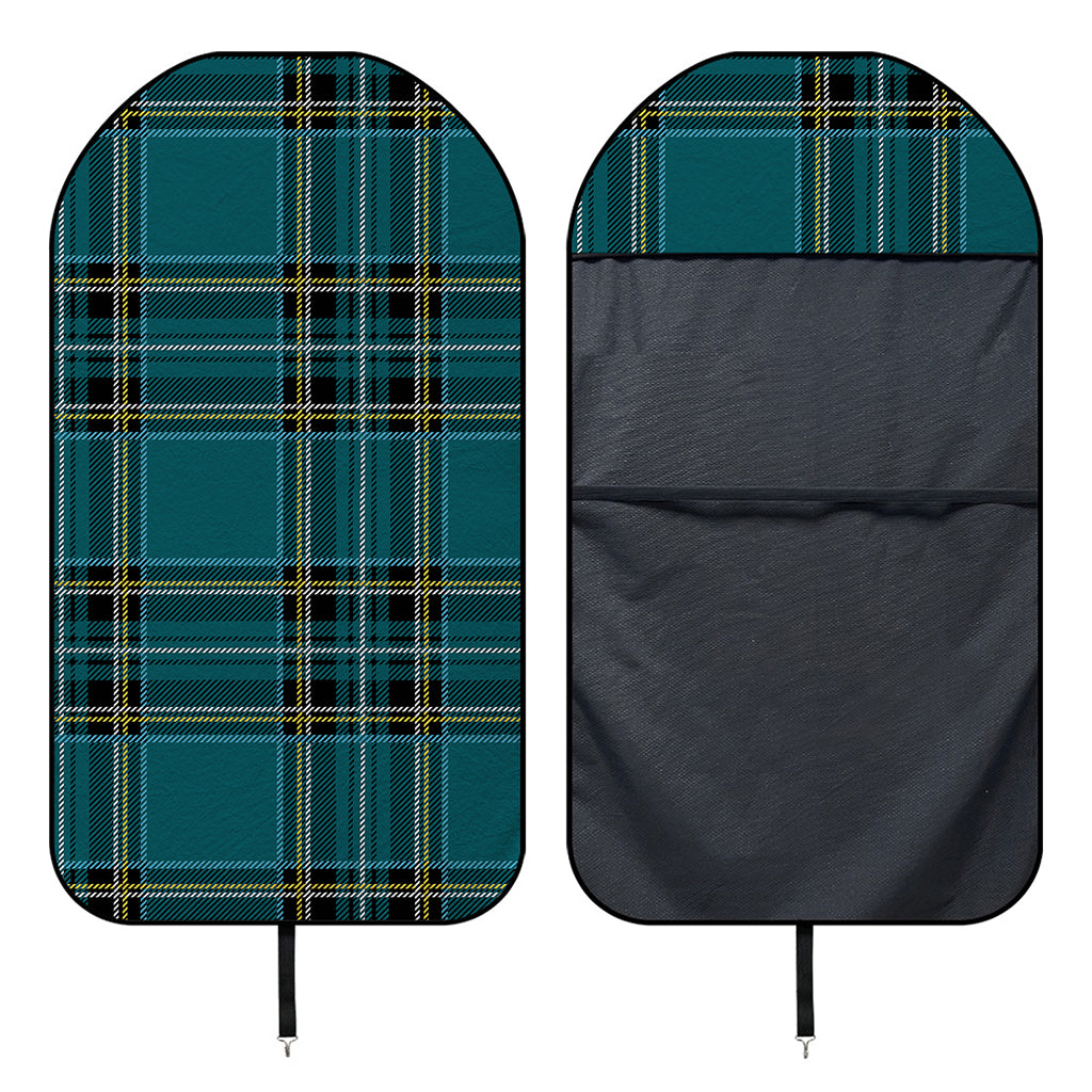 Teal Stewart Tartan Pattern Print Waterproof Car Seat Cover
