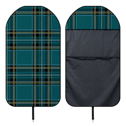 Teal Stewart Tartan Pattern Print Waterproof Car Seat Cover