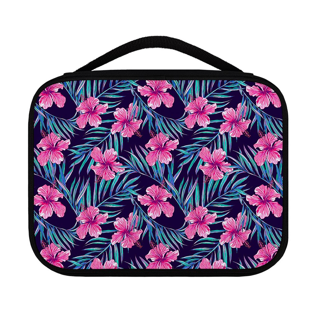 Teal Tropical Hibiscus Pattern Print Classic Bible Case