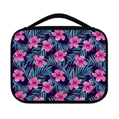 Teal Tropical Hibiscus Pattern Print Classic Bible Case