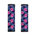 Teal Tropical Hibiscus Pattern Print Handle Covers