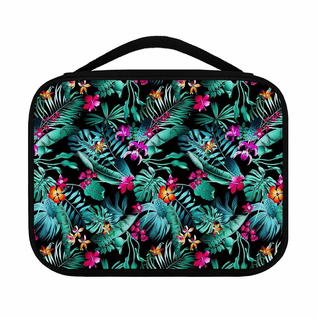 Teal Tropical Leaf Hawaii Pattern Print Classic Bible Case