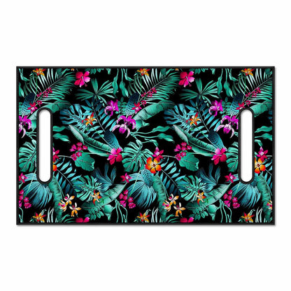 Teal Tropical Leaf Hawaii Pattern Print Golf Cart Seat Cover
